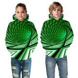 Kids Boy Girl Sports 3D Cartoon Whirlpool Hoodie