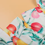 Family Matching Mother-daughter Lovely Print Summer Holiday Dresses
