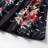 Family Matching Parent-child Printed Short Sleeve Stitching Dresses