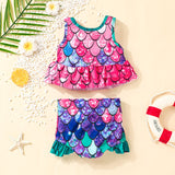 Kid Baby Girl Split Swimming Trunks Swimsuit