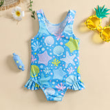 Baby Girl One-piece Summer Swimsuit Bikini