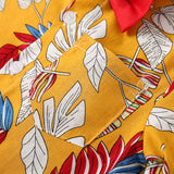 Kid Baby Boy Suit Summer Beach Short Sleeve Leaf Woven 2 Pcs Set