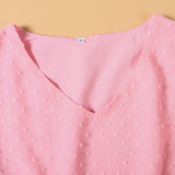 Family Matching Mother-daughter Pink Lovely Irregular Vacation Dresses