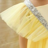Kid Baby Girl Flying Sleeve Gauze Princess Birthday Dress