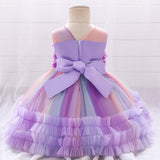 Kid Baby Girl Birthday Princess Wedding Dress