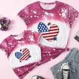 Family Matching Mother Daughter Short Sleeves T-shirt