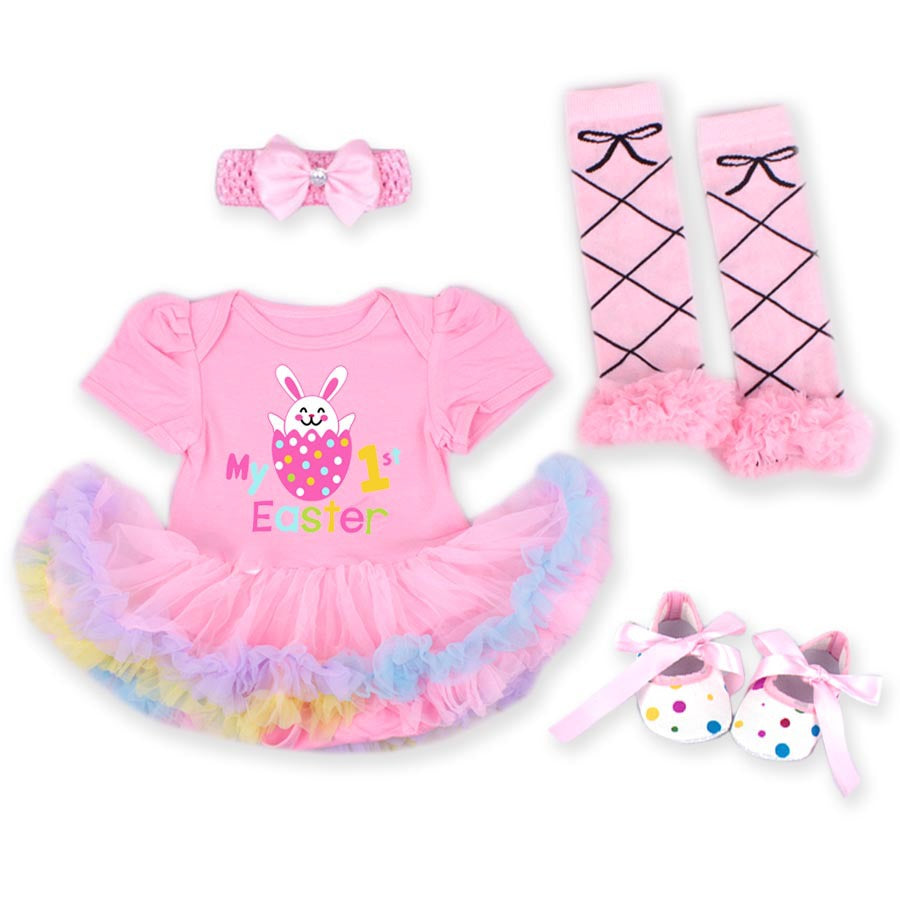 Baby Girl Easter 3 Pcs Crawl Suit Sets