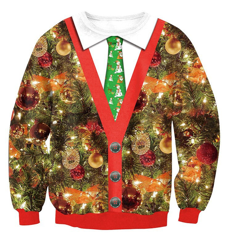 Kid 3D Printed Round Neck Christmas Fashion Hoodie