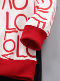 Kid Baby Boys Fashion Suit Valentine's Day  Letter Printing 2 Pcs Sets