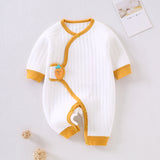 Baby Autumn Winter Warm Butterfly Nascent Cotton Rompers
