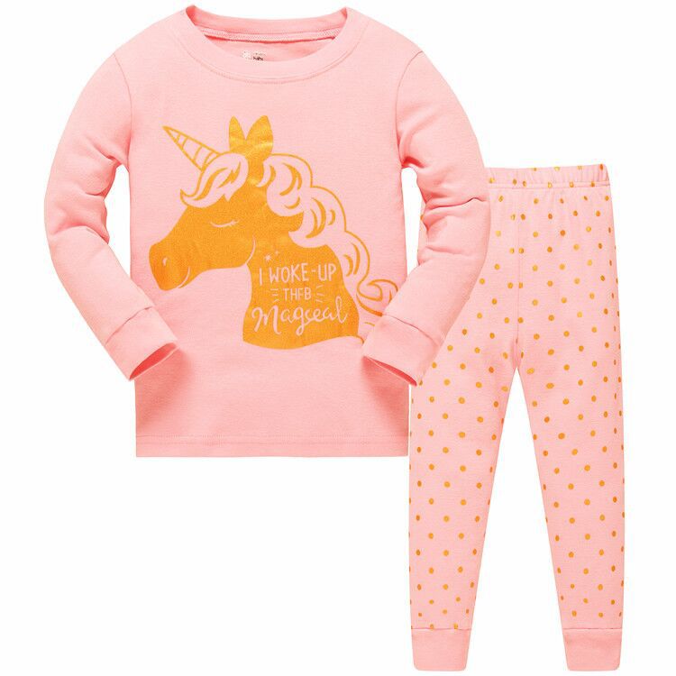 Kid Girl Pajamas Air-conditioned Long Sleeve Thread Cotton Suits