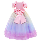 Kid Baby Girl Gauze Fancy Flower Party Dress