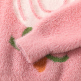 Kid Baby Girl Winter Mink Cashmere Pullover Sweater