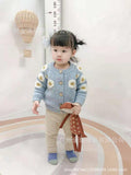 Kid Baby Girl Wool Cardigan Ins Embroidered Sweater