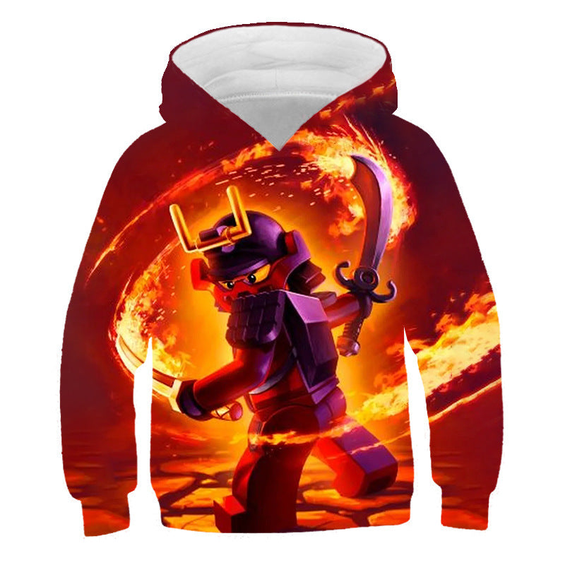 Children Kid 3D Cartoon Print Casual Pullover Hoodie