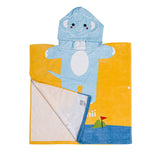 Infant Baby Bathrobe Cartoon Towel Robe Hooded Cloak Pajamas