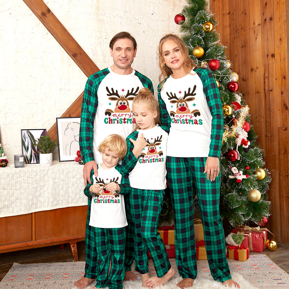 Family Matching Christmas Printed Parent-child 2 Pcs Pajamas