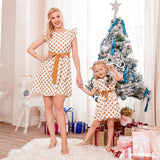 Family Matching Mother-daughter Point Bohemian Loose Elegant Dresses