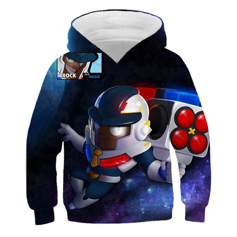 Children Kid Teens 3D Wilderness Brawl Fighting Crew Neck Hoodie