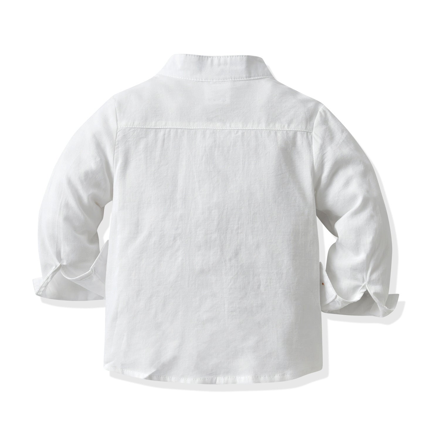 Kid Baby Boy Suit Long-sleeved White Striped Gentleman Formal 2 Pcs Sets
