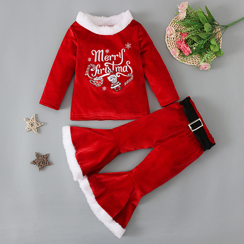 Baby Girl Christmas Long Sleeve 3 Pcs Set