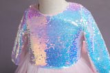 Kid Baby Girl Long-sleeved Gauze Puffy Princess Dress