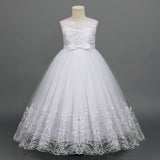 Kid Girl Princess Floral Lace Gown Sequins Gradual Change Dresses