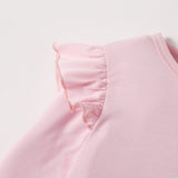 Kid Baby Girls Cartoon Pony Long-sleeved Fluffy 2 Pcs Sets