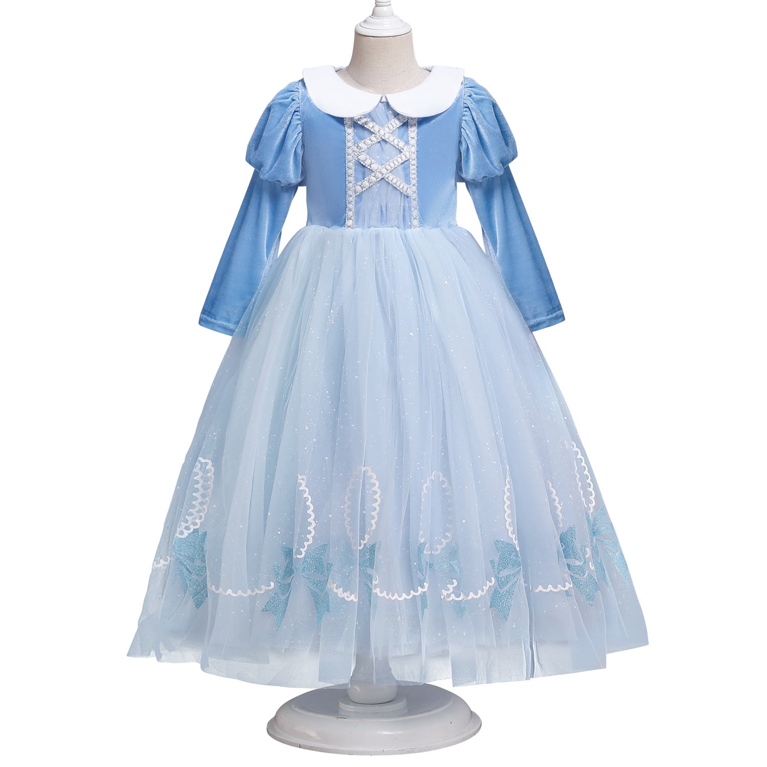 Kid Baby Girl Bowknot Princess Aisha Romance Cute Dress