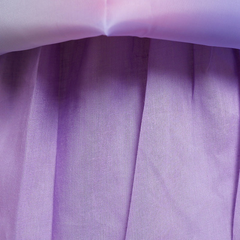 Kid Girl Gauze Pompous Flower Christmas Holiday Dresses