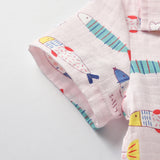 Kid Baby Boy GirlCotton Pajamas Summer Short Sleeve Cartoon Casual 2 Pcs