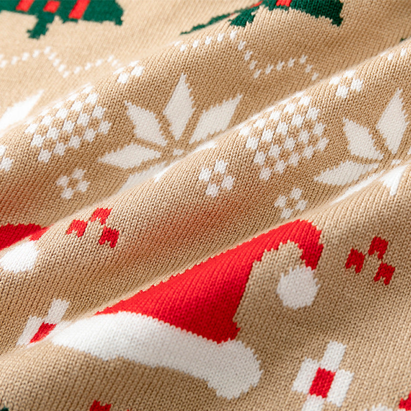 Kid Baby Boy Pullover Christmas Bottomed Sweater