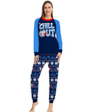 Family Matching Snowman Christmas Parent-child Printed Pajamas
