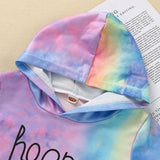 Kid Baby Boy Long Sleeved Tie Dye 2 Pcs Suit