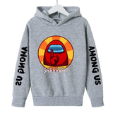 Kids Girl Boy Among US Peripheral Printed Hoodie