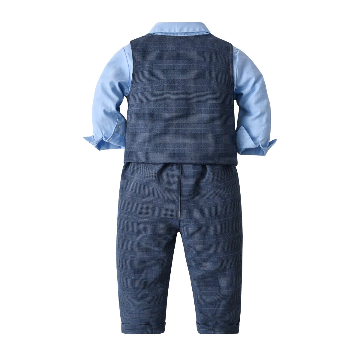 Kid Baby Boy Suit Long Sleeve Gentleman Birthday Party 4 Pcs Sets