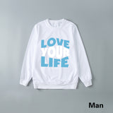 Family Matching Parent-child Father-son Round Neck Long Sleeves Shirts