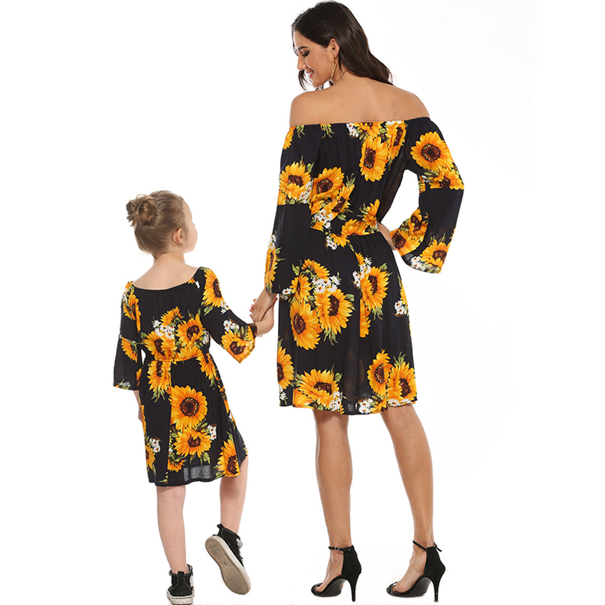 Family Matching Parent-child Sunflower Dress