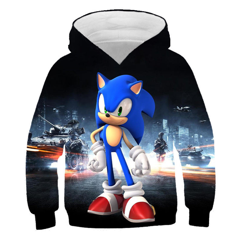 Kid Cartoon Pullover Hoodie 3D Digital Printed Casual Tops