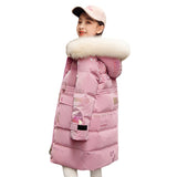 Kid Girls Down Jacket Extra Thick Wash Out Jacket Coats