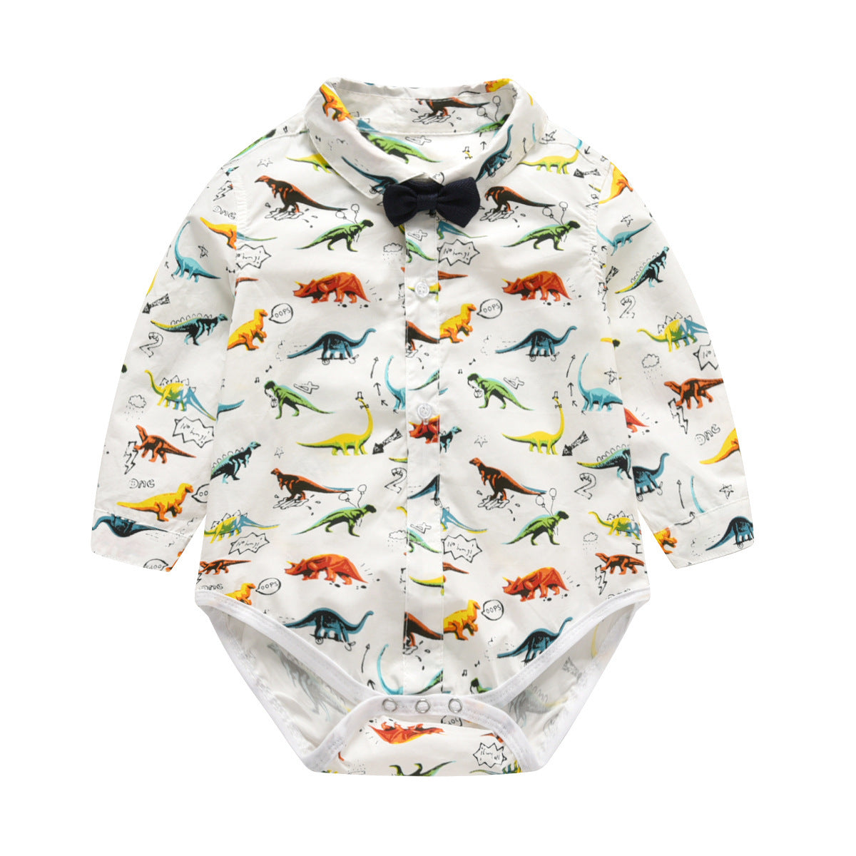 Baby Boy Suit  Dinosaur Crawl Gentleman 2 Pcs Sets