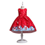 3-10T Kids Girls Elegant Princess Party Christmas New Year Dresses