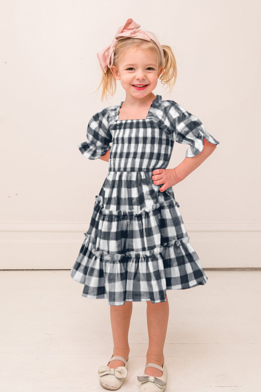 Family Matching Parent-child Bohemian Long Square Collar Dresses