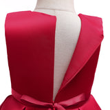 Kid Girl Princess Christmas Satin Dress