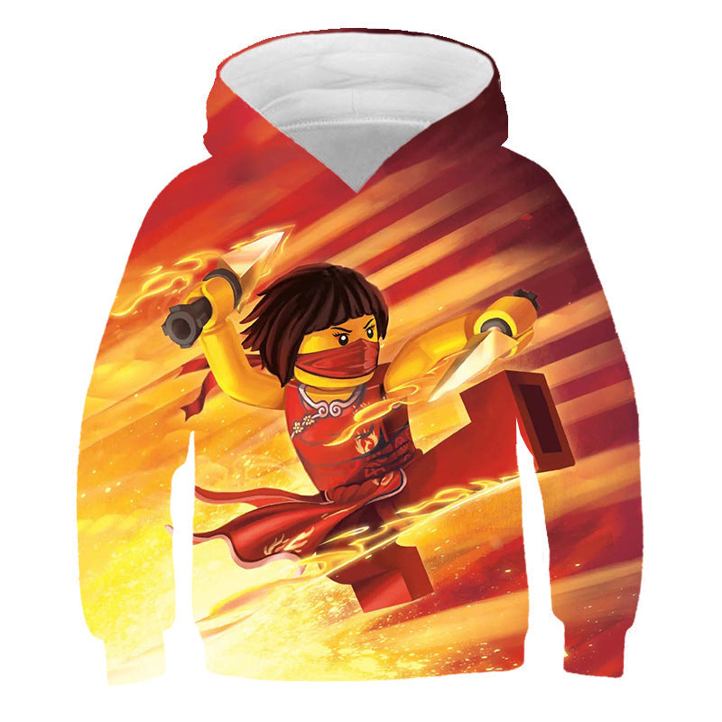 Children Kid 3D Cartoon Print Casual Pullover Hoodie