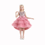 Kid Girl Princess Autumn Sequined Party Dresses
