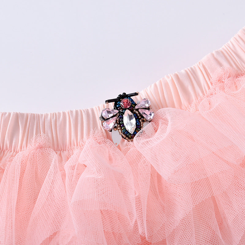Kid Baby Girl Princess Pompous Bust Cake Skirts