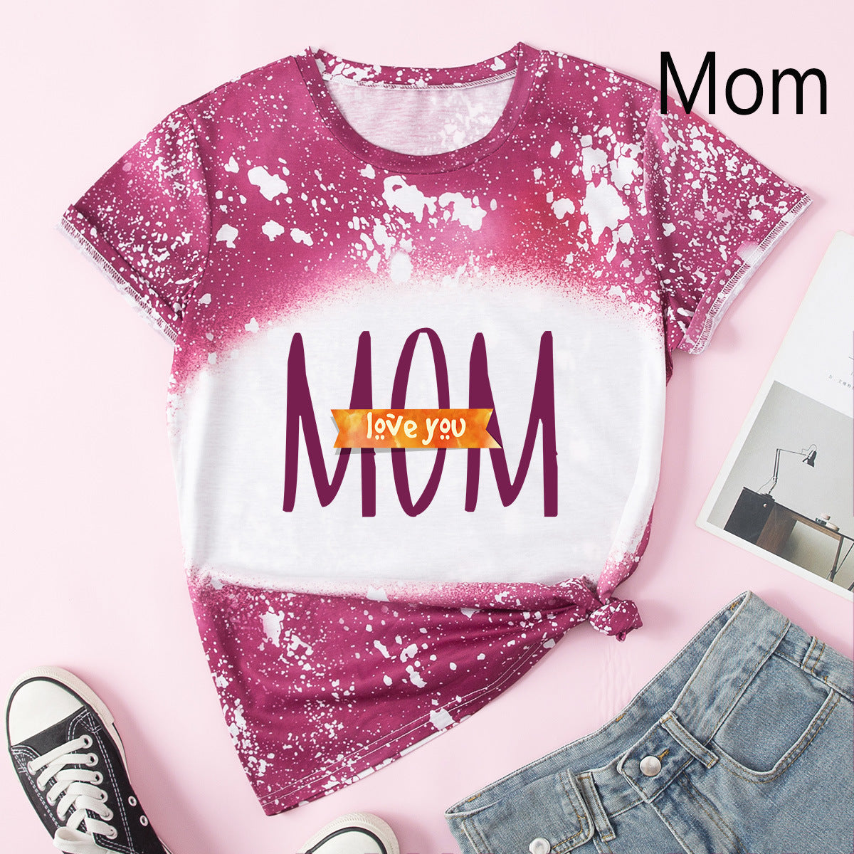 Family Matching Mother Daughter Short Sleeves T-shirt