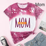 Family Matching Mother Daughter Short Sleeves T-shirt