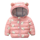 Winter Baby Toddler Animal Dinosaur Pattern Polka Dots Stars Print Coat